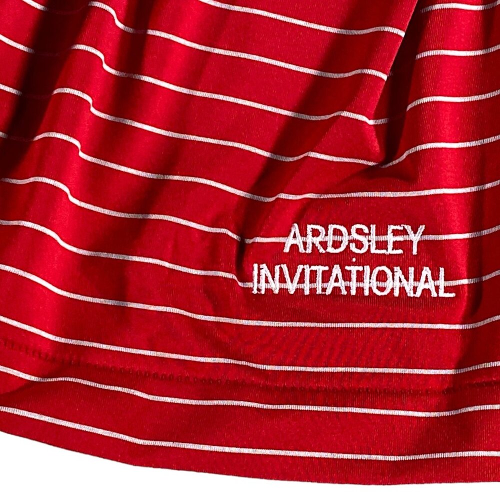 Peter Millar Shirt Mens XL Red White Stripe Jersey Comfort Performance Golf - Picture 13 of 16